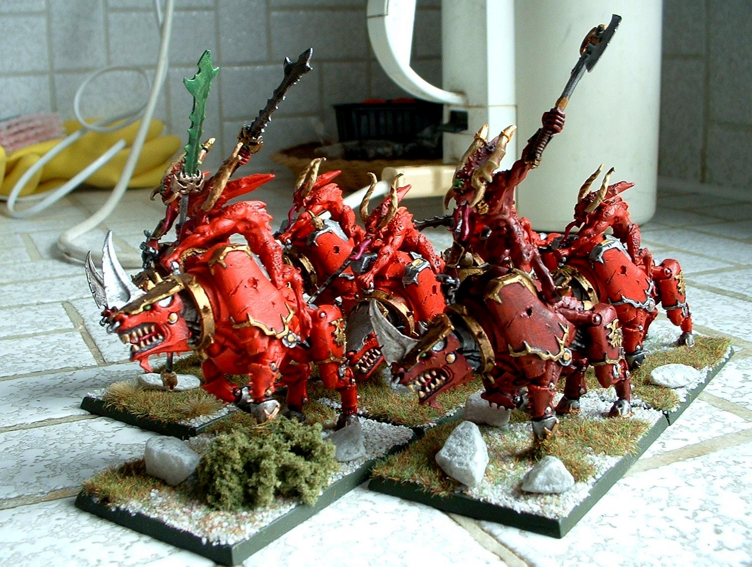 Warhammer Daemons Of Khorne Bloodcrushers Bloodletter – Scatola Pezzi (non Assemblati)